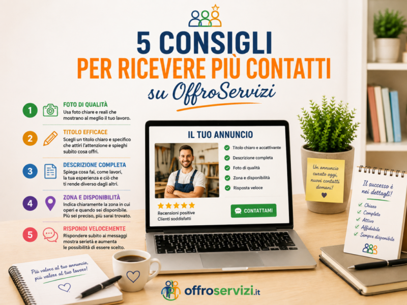 5 consigli per ricevere più contatti su OffroServizi 1
